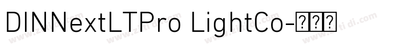 DINNextLTPro LightCo字体转换